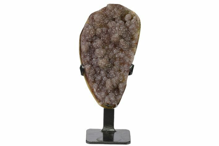 Amethyst Geode Section on Metal Stand - Uruguay #171885